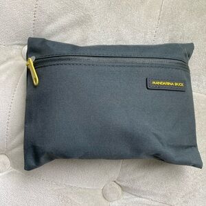 Mandarina Duck Travel size make up case, Gray, NEW, stocking stuffer